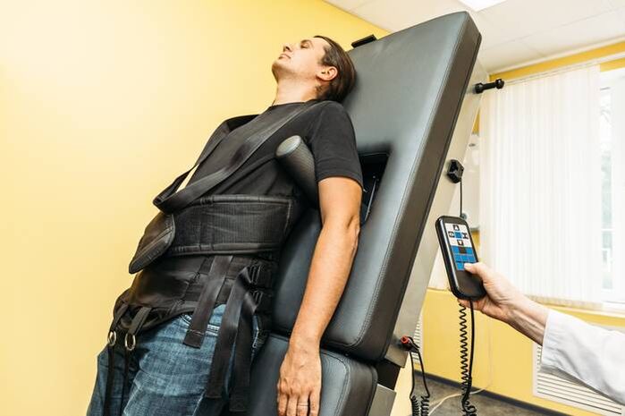 zadná trakcia na osteochondrózu